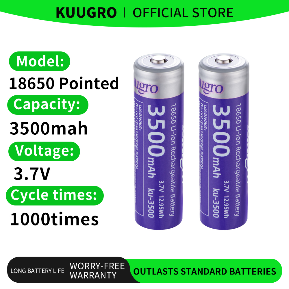 بطارية كوجرو Ku-3500 18650 بسع - مراجعة Vape Battery 18650 وسعره