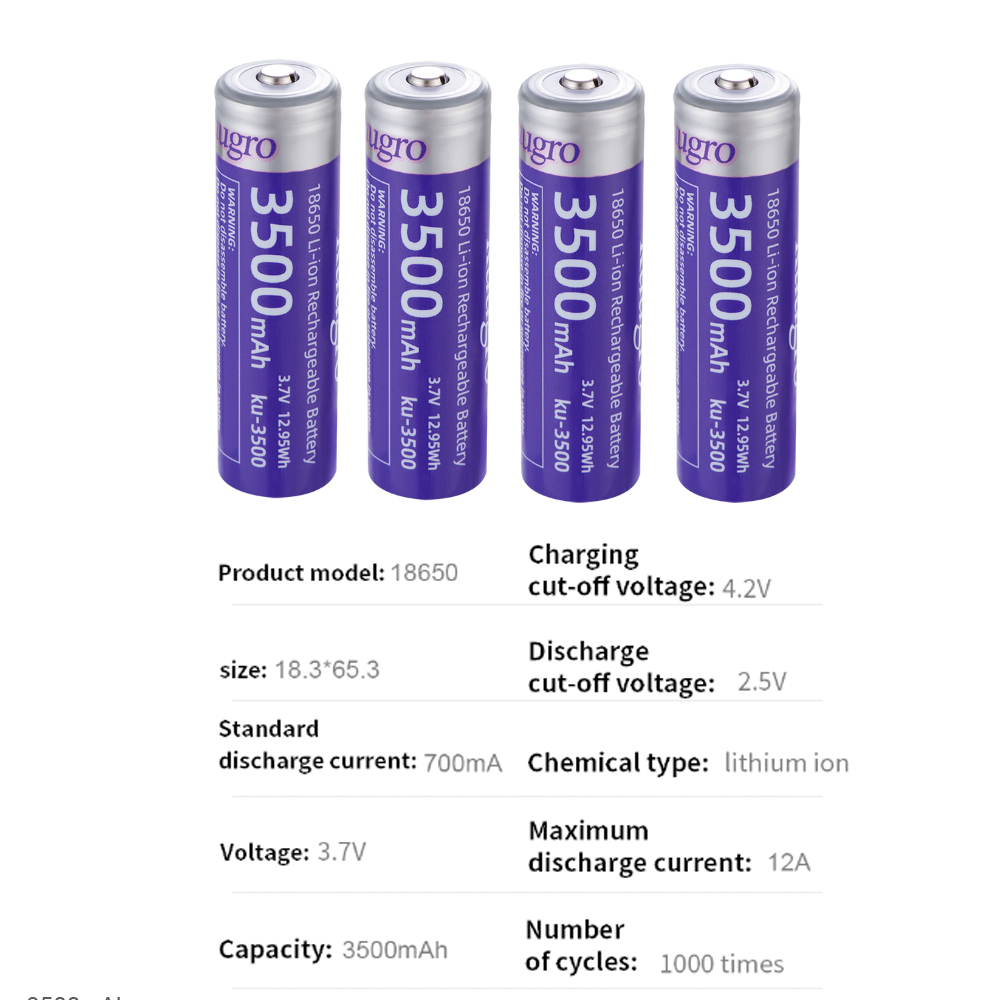 بطارية كوجرو Ku-3500 18650 بسع - مراجعة Vape Battery 18650 وسعره